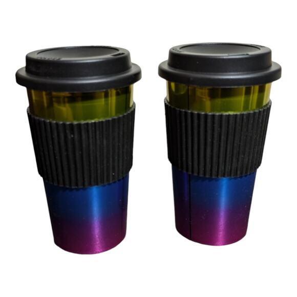 2 pack - Mainstays 18 Oz. Multicolor Travel Tumbler W/Protective Sleeve & Lid - Picture 1 of 5